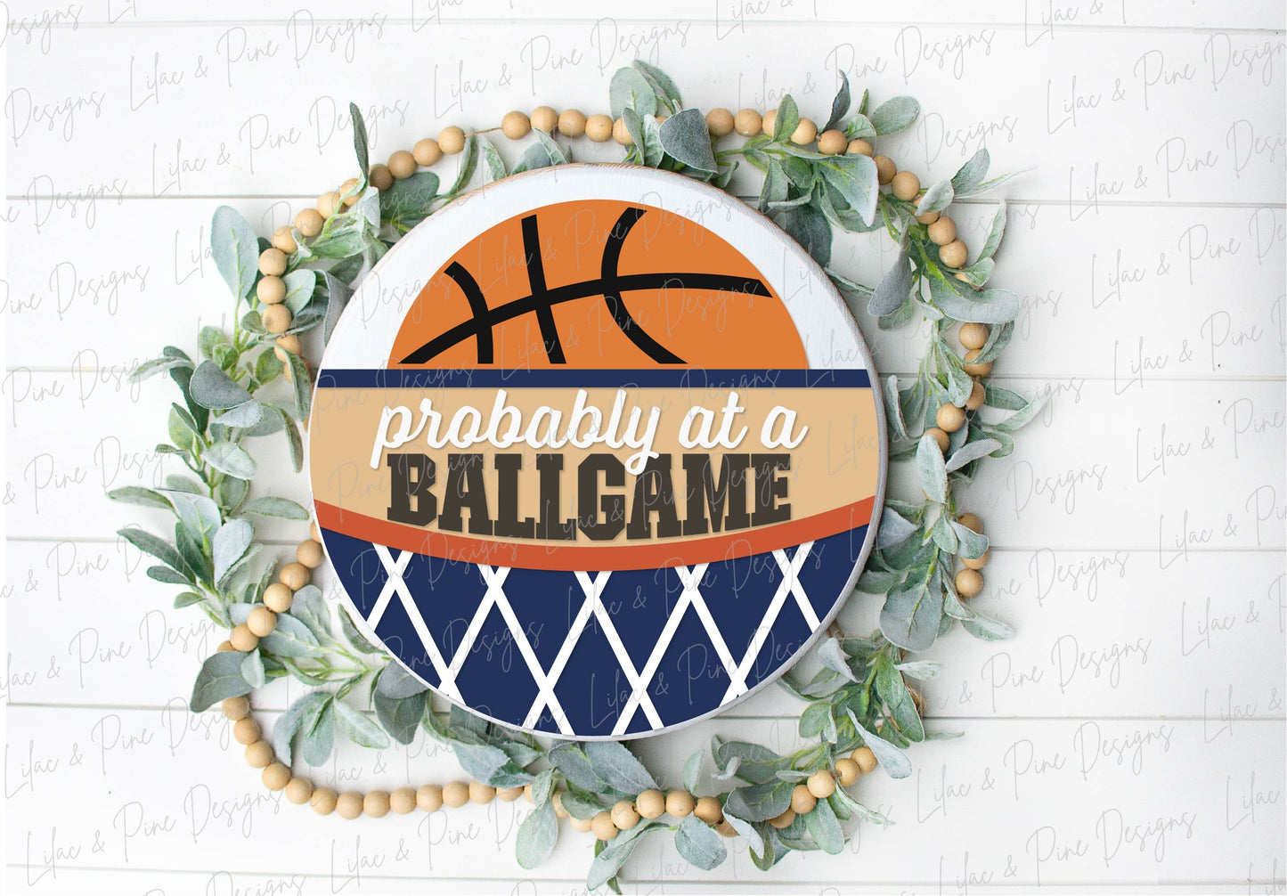 Basketball fan welcome sign SVG, Basketball door hanger SVG, probably at a ball game, round sport sign SVG, Glowforge Svg, laser cut file