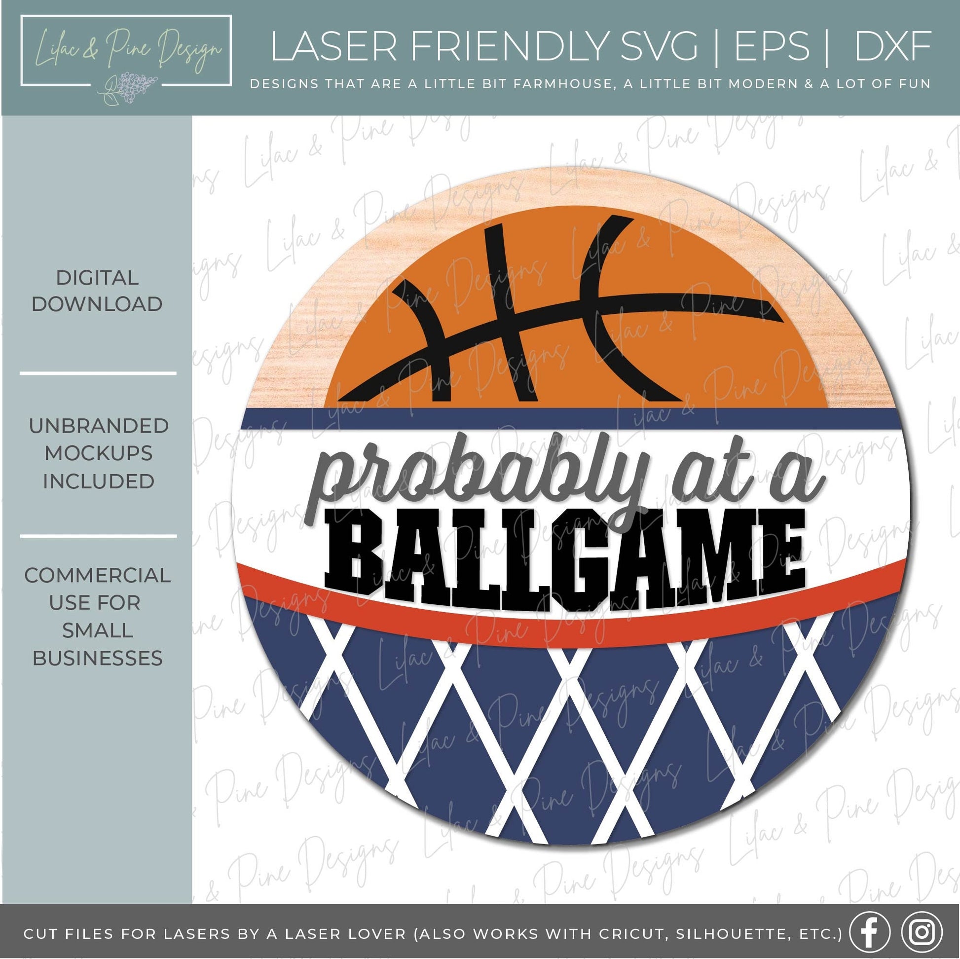 Basketball fan welcome sign SVG, Basketball door hanger SVG, probably at a ball game, round sport sign SVG, Glowforge Svg, laser cut file