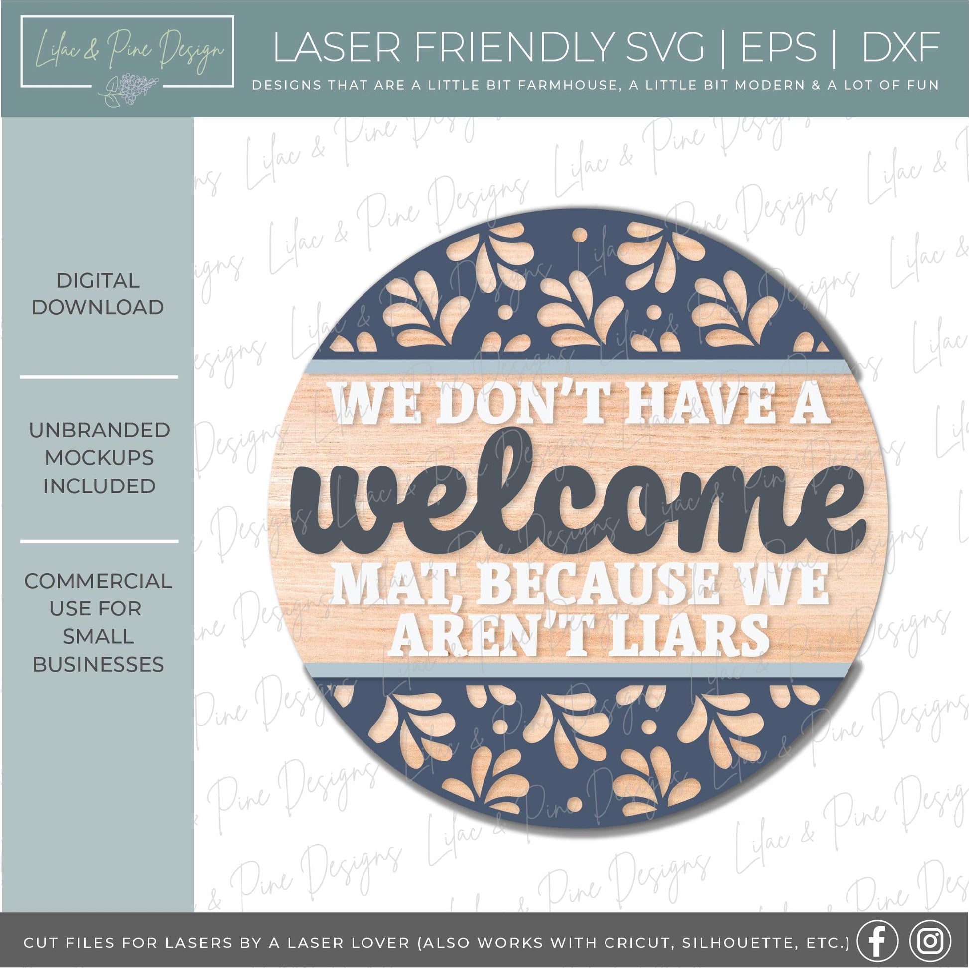 no welcome mat sign SVG, we aren't liars svg, funny door hanger, not Welcome SVG, snarky welcome sign, Glowforge SVG, laser cut file