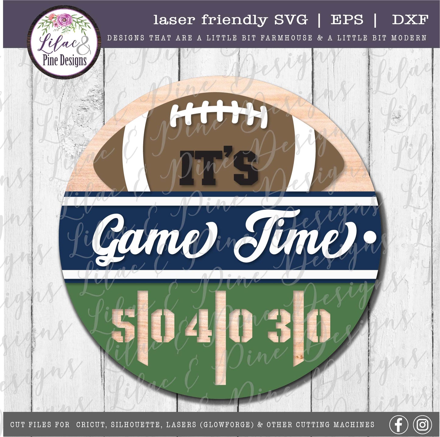 Game Time Football SVG, Welcome SVG, fall door decor svg, football SVG, fall svg, football game svg, porch sign, Glowforge, laser cut file