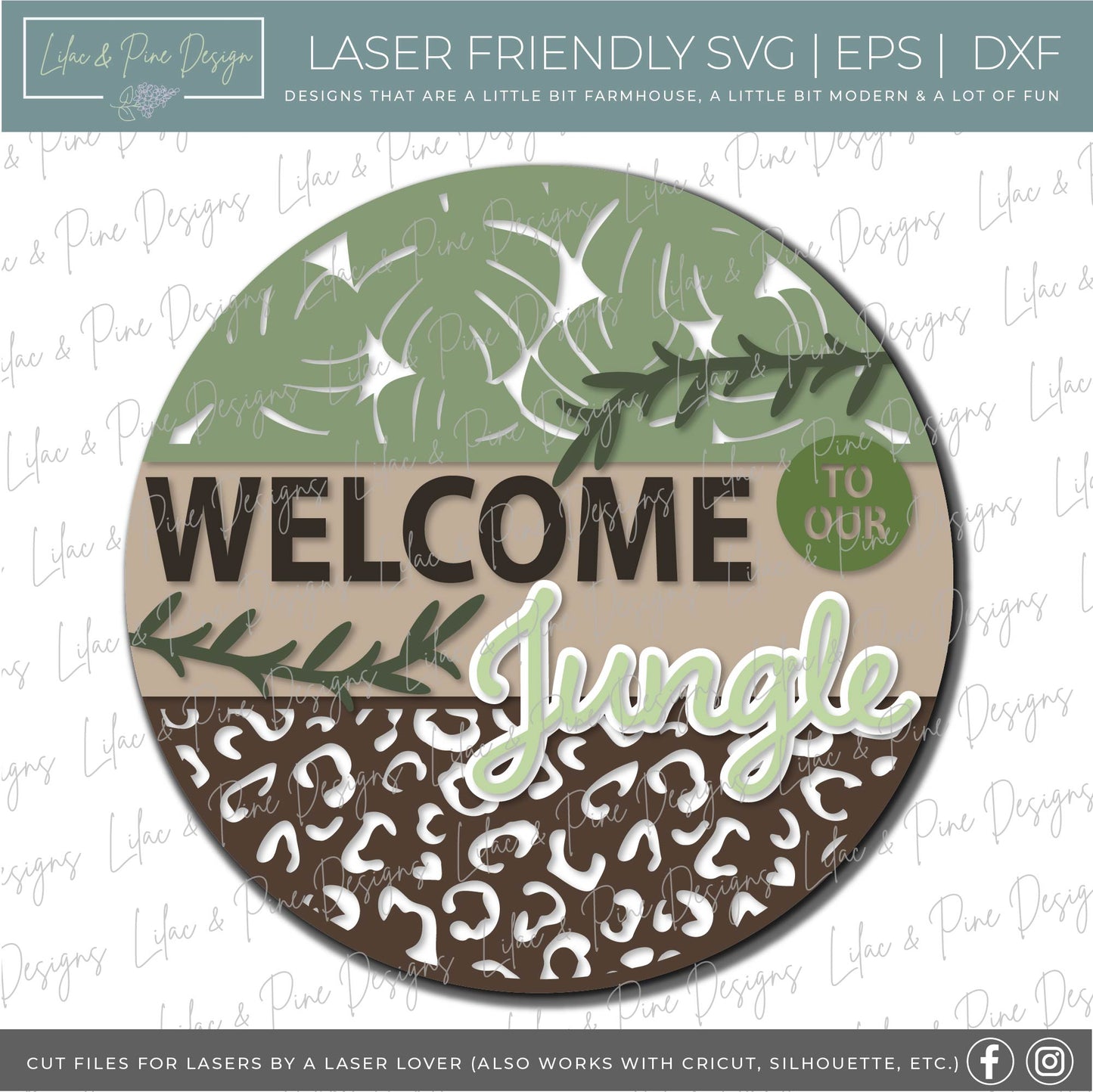 Lilac and Pine Catalog - Volume 1 - 245 digital designs - laser SVG files - Glowforge