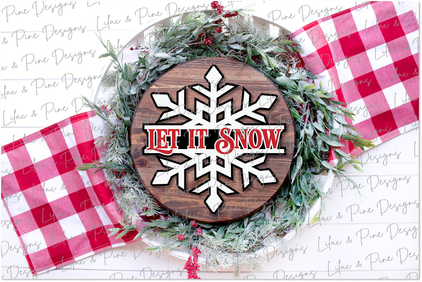 Let it Snow door hanger, Snowflake SVG, Snow Welcome sign, Winter decor svg, laser cut file, Glowforge SVG