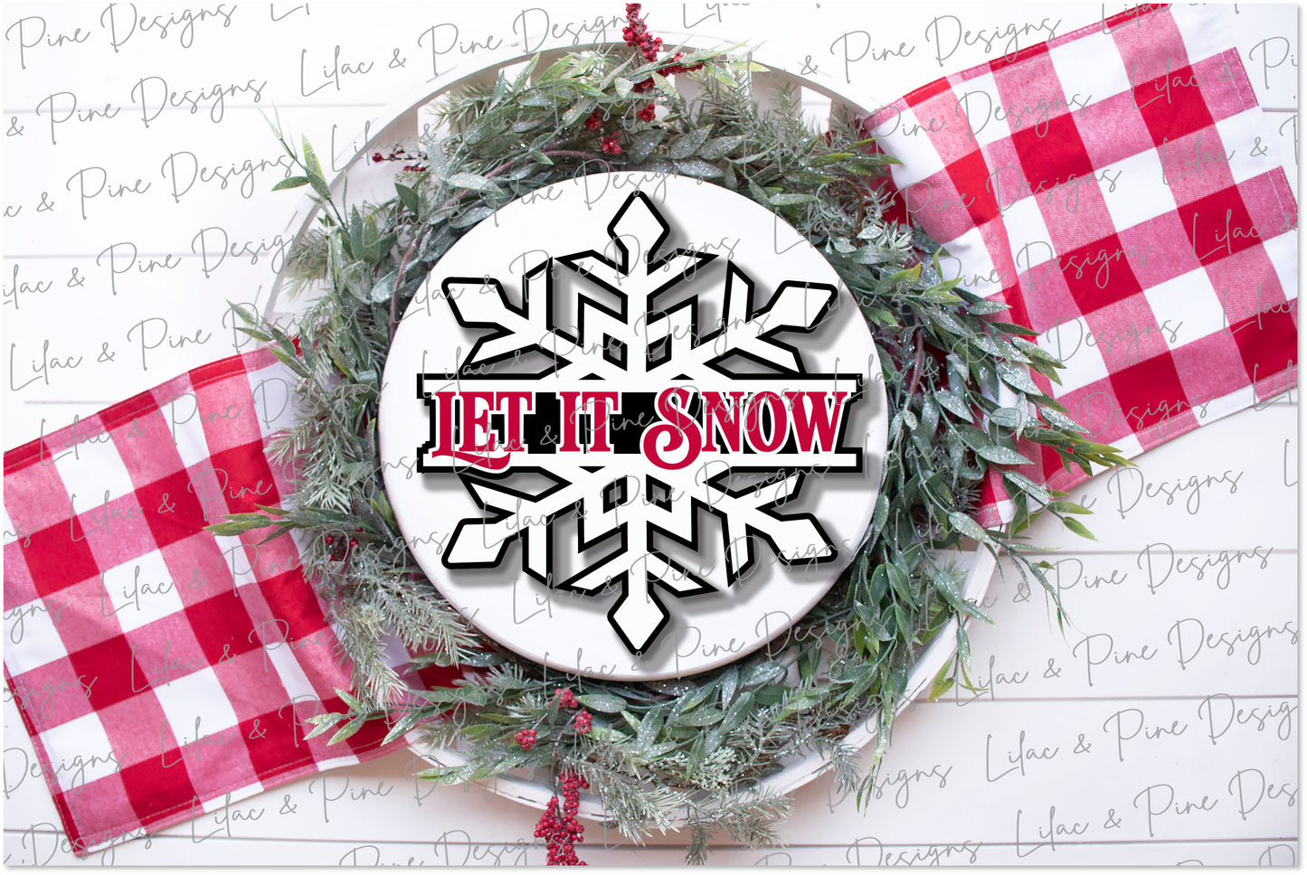 Let it Snow door hanger, Snowflake SVG, Snow Welcome sign, Winter decor svg, laser cut file, Glowforge SVG