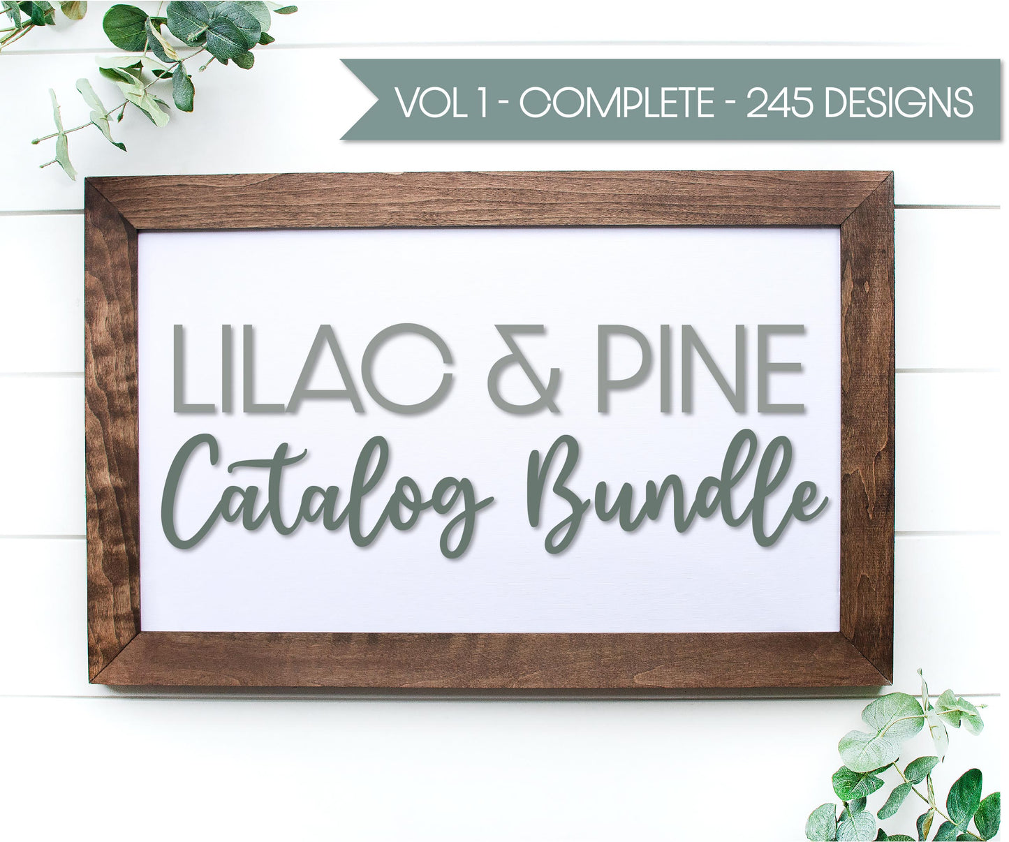 Lilac and Pine Catalog - Volume 1 - 245 digital designs - laser SVG files - Glowforge