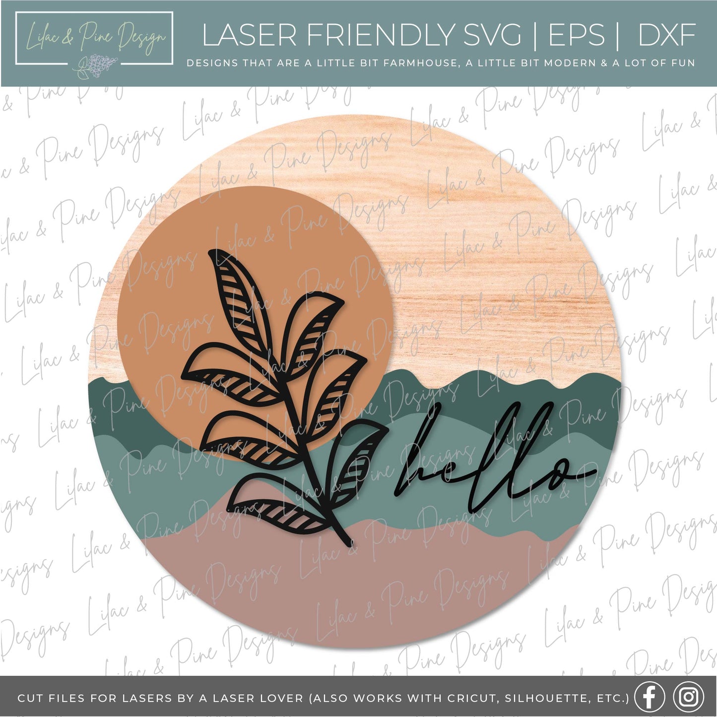 Lilac and Pine Catalog - Volume 1 - 245 digital designs - laser SVG files - Glowforge