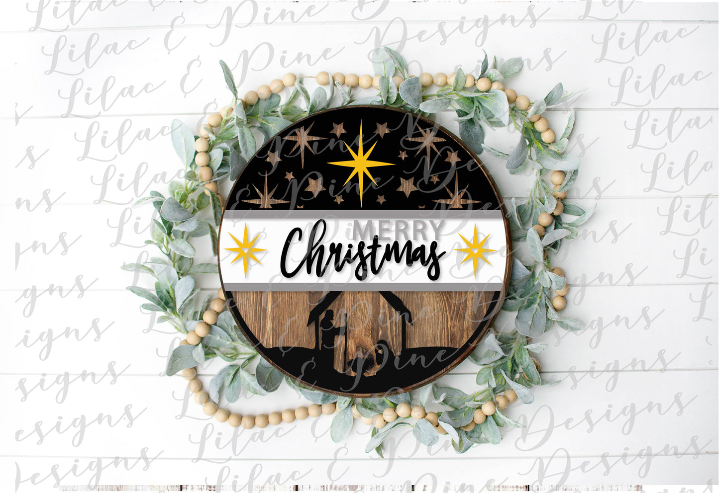 Nativity scene sign, Merry Christmas SVG, Christmas sign SVG, Nativity welcome sign, Manger scene svg, laser cut file, Glowforge SVG