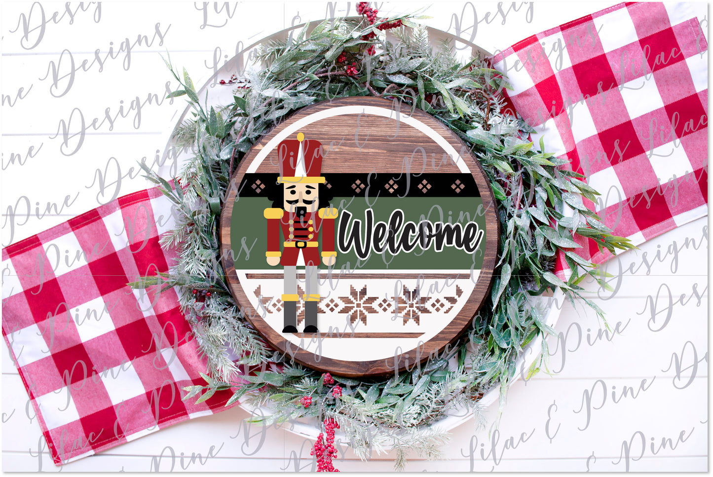 Christmas Welcome sign SVG, Nutcracker welcome SVG, What's Crackin SVG, Christmas sign, nordic pattern SVG, laser cut file, Glowforge SVG
