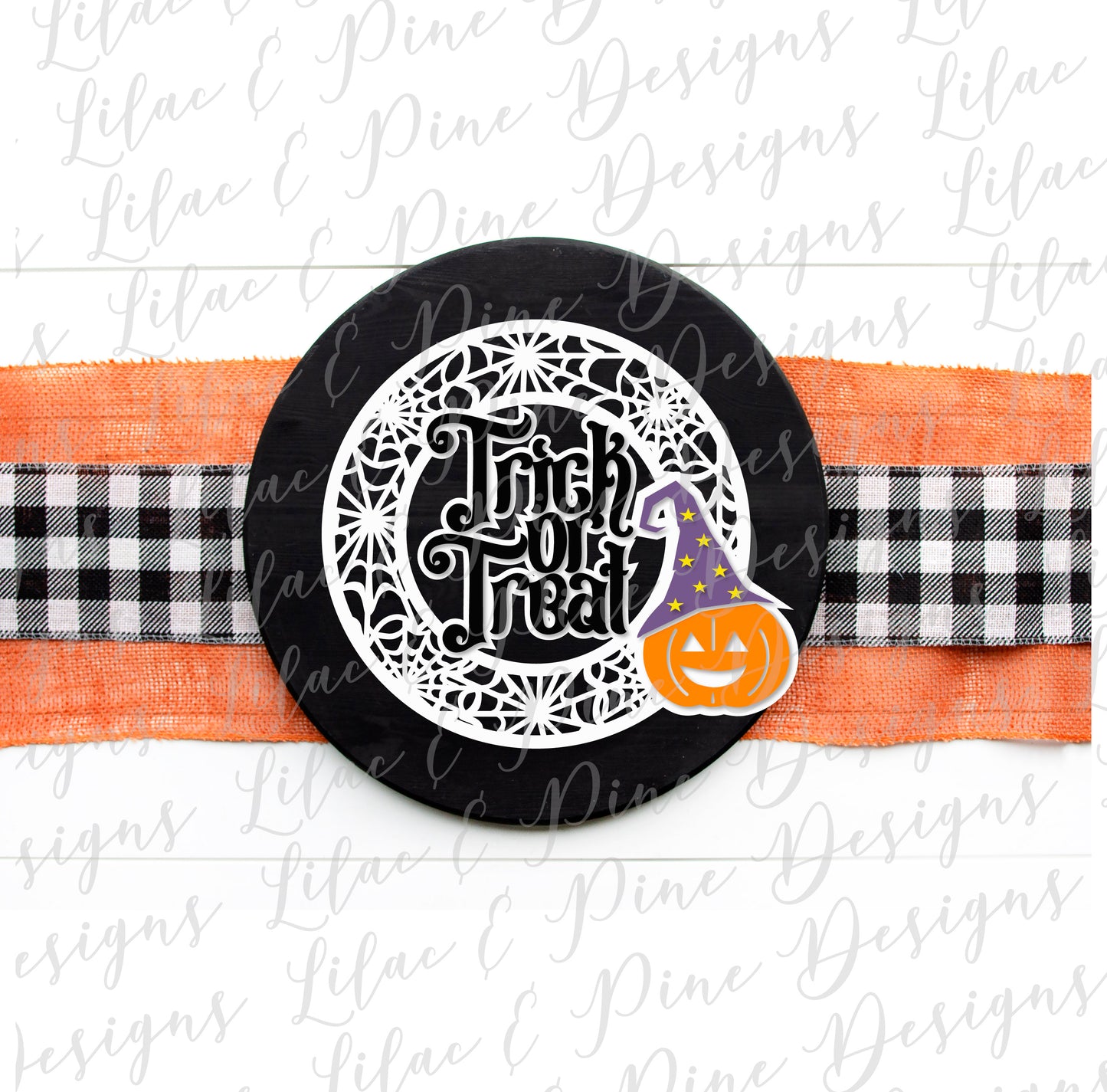 Spiderweb frame Trick or Treat Sign SVG, Halloween Welcome SVG, Spooky SVG, Jack o Lantern SVG, Door Round, Happy Halloween SVG, Halloween decor, laser cut file, Glowforge SVG