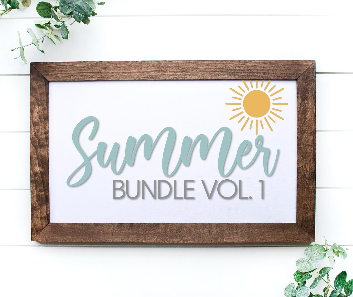 Summer Bundle - Volume 1, 48 FILES - laser cut files, Glowforge laser files, door hanger SVG