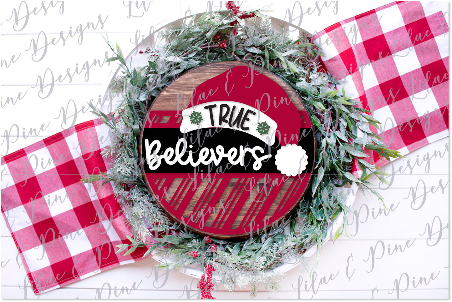Christmas Santa Believe sign, Believers SVG, Merry Christmas svg, candy cane pattern svg, Santa Welcome svg, laser cut file, Glowforge SVG