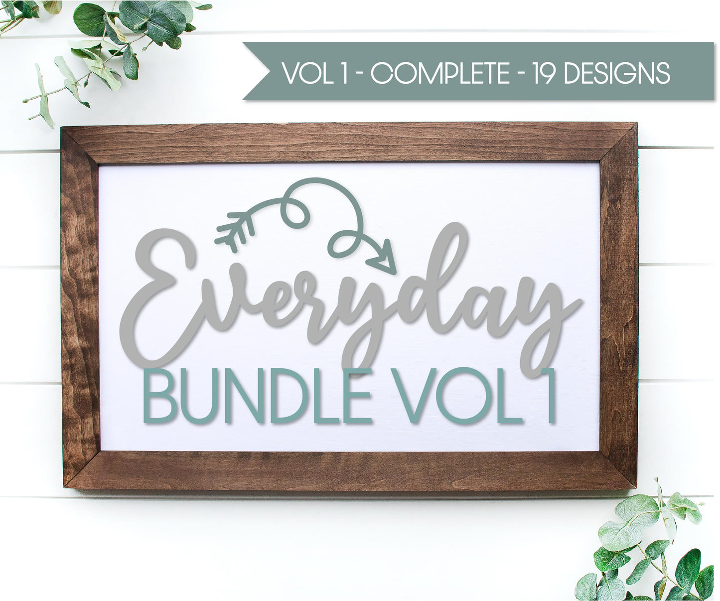 Everyday Signs COMPLETE bundle Volume 1, Welcome signs, Round door hangers, Farmhouse SVG, boho SVG,
