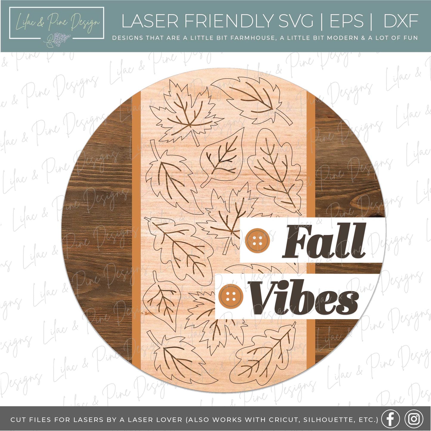 Fall Bundle volume 4- laser cut files - glowforge SVGs - round door hangers