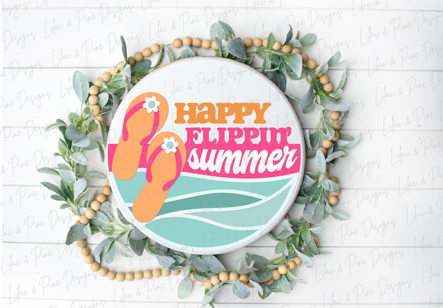 Snarky summer welcome sign, flip flop SVG, summer door hanger, funny summer round sign, Glowforge SVG, laser cut file