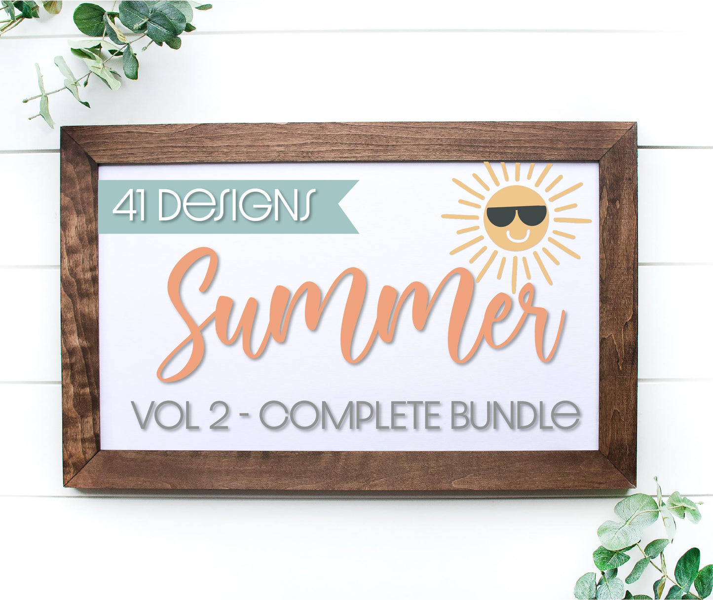 Complete Summer Bundle VOL 2 - 41 designs, Summer door hanger SVG, Summer Welcome sign SVG, Summer decor, Summer porch decor, digital downloads for laser cutters