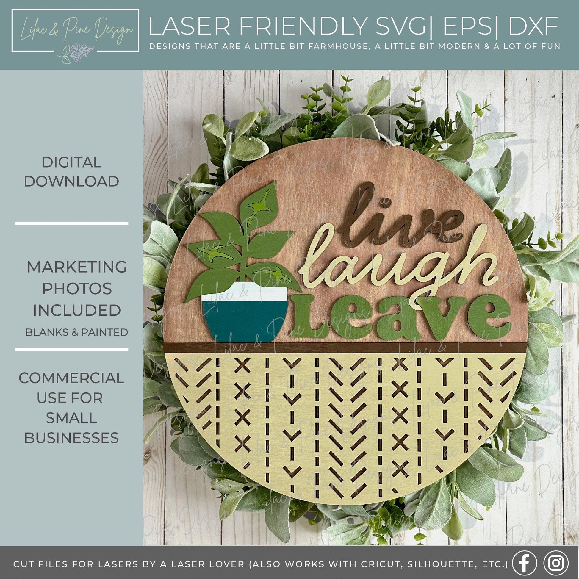 Snarky welcome door hanger SVG, funny round sign, boho welcome sign svg, everyday svg, plant lover porch sign, Glowforge Svg, laser cut file