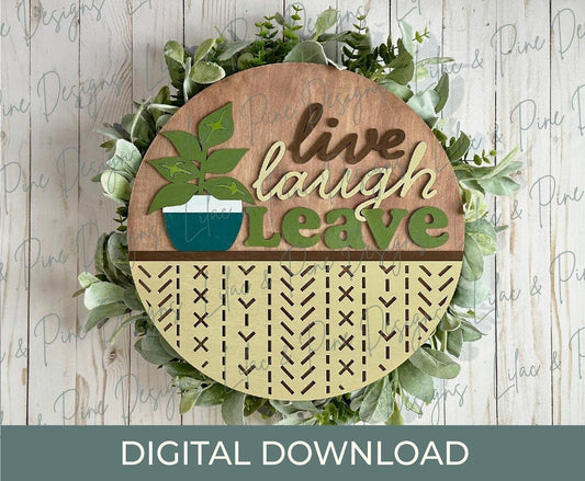 Snarky welcome door hanger SVG, funny round sign, boho welcome sign svg, everyday svg, plant lover porch sign, Glowforge Svg, laser cut file