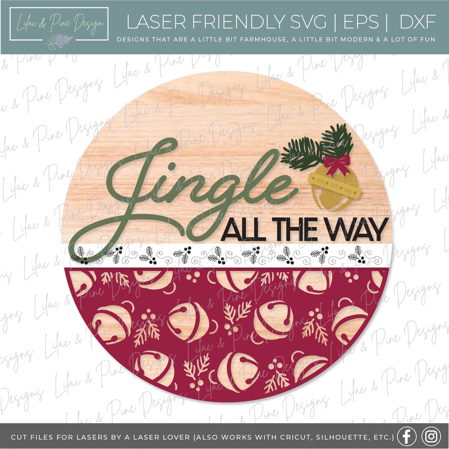 Lilac and Pine Catalog - Volume 1 - 245 digital designs - laser SVG files - Glowforge