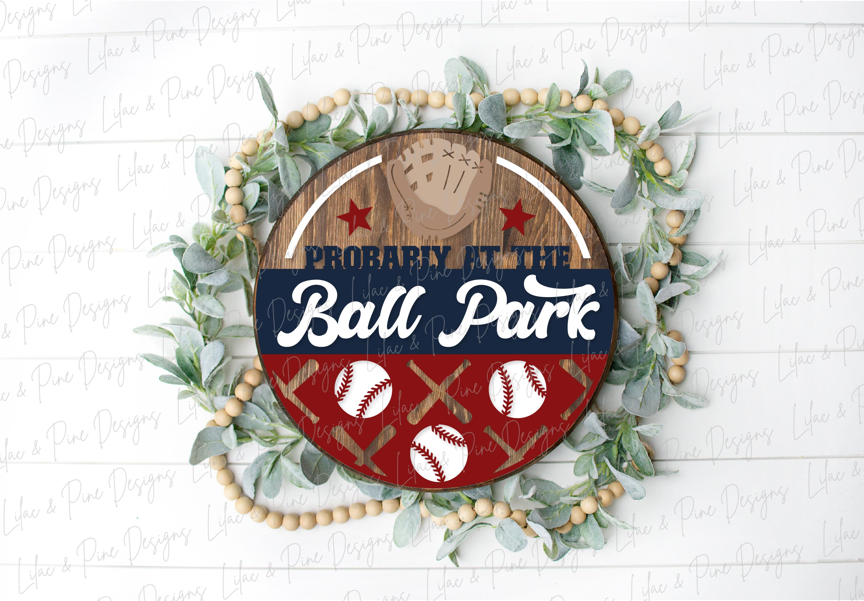 At the Ball Park sign SVG, Baseball welcome sign, Ball park Door hange ...
