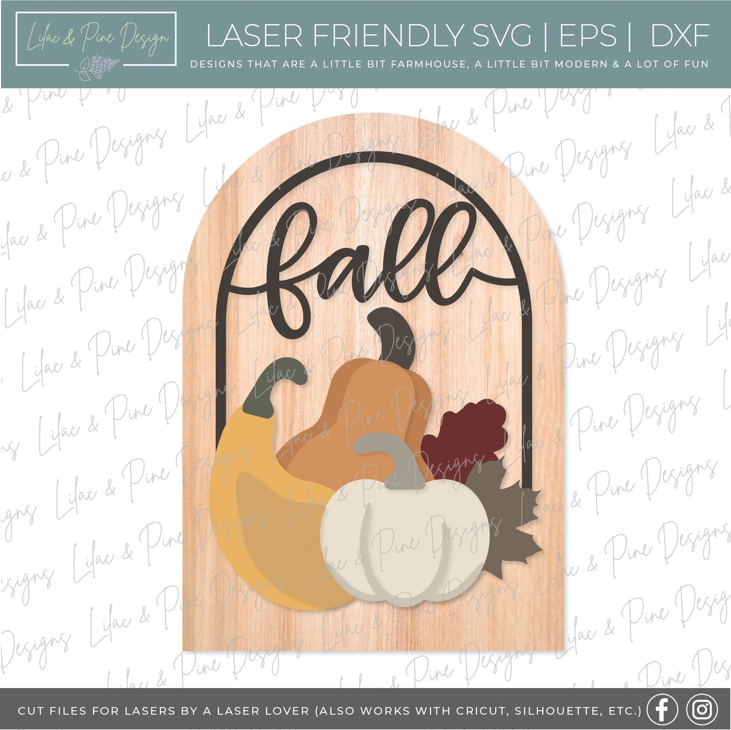 Fall Square and Rectangle Sign Bundle - Volume 3, 19 FILES - Fall SVG bundle, laser SVG file