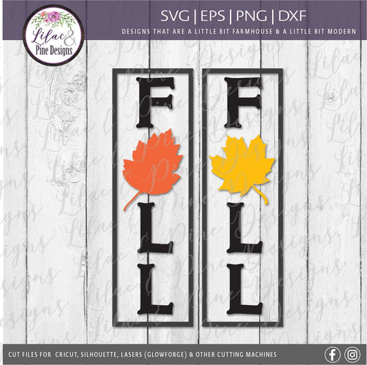 Fall sign SVG, Fall porch sign SVG, Vertical fall SVG, Fall leaf sign Svg, Fall home Decor Svg, modern farmhouse Svg, Fall porch decor