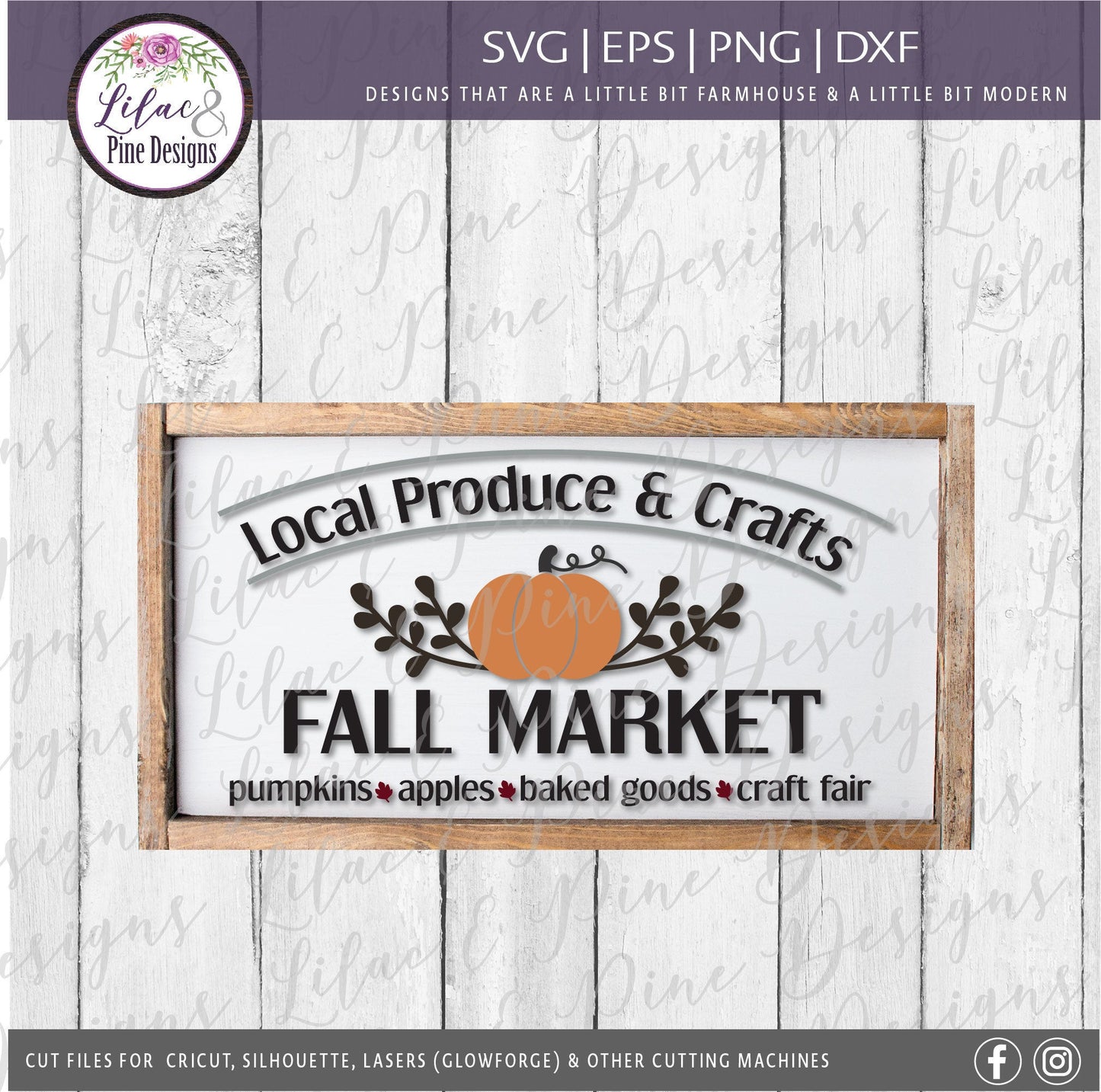 Fall Market SVG Cut File, Pumpkin SVG, Fall Decor SVG, Modern Farmhouse decor, autumn Svg, fall sign Svg, pumpkin sign, rustic decor Svg