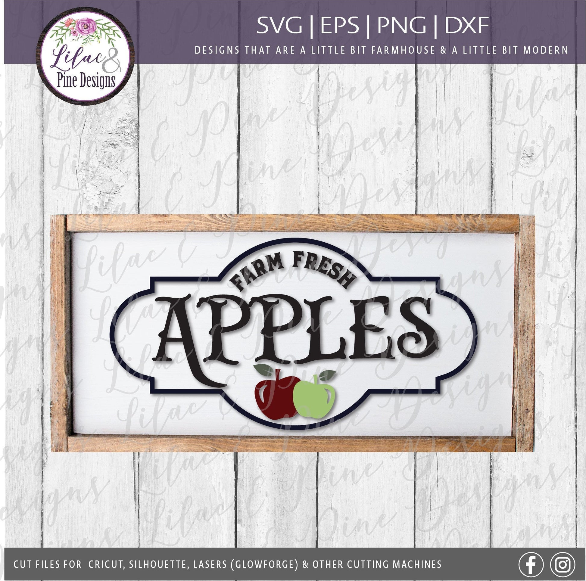 Apple SVG, Apple Orchard SVG, Farm Fresh Apples SVG, Fall Svg, Apple decor Svg, Apple Sign Svg, Modern Farmhouse Svg, Glowforge laser file