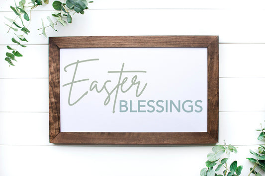 Easter Blessings SVG, Easter blessings sign , Easter Sign svg, spring SVG, farmhouse Easter decor, Cricut svg, Glowforge Svg, laser cut file