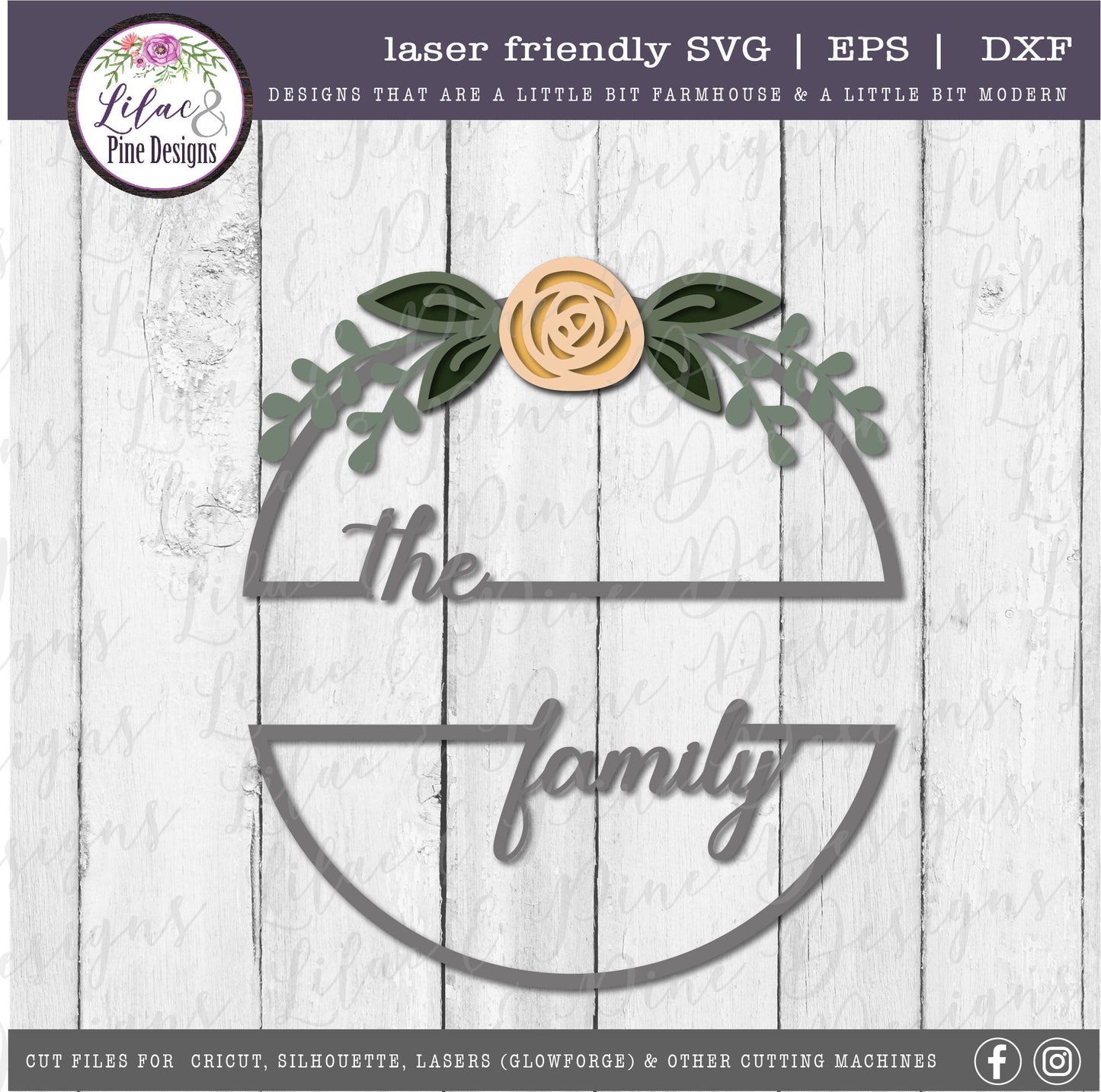 Personalized family sign, Wedding gift SVG, rose SVG, Personalized gift, Mother&#39;s Day Gift, home decor, Cricut, laser cut file, Glowforge
