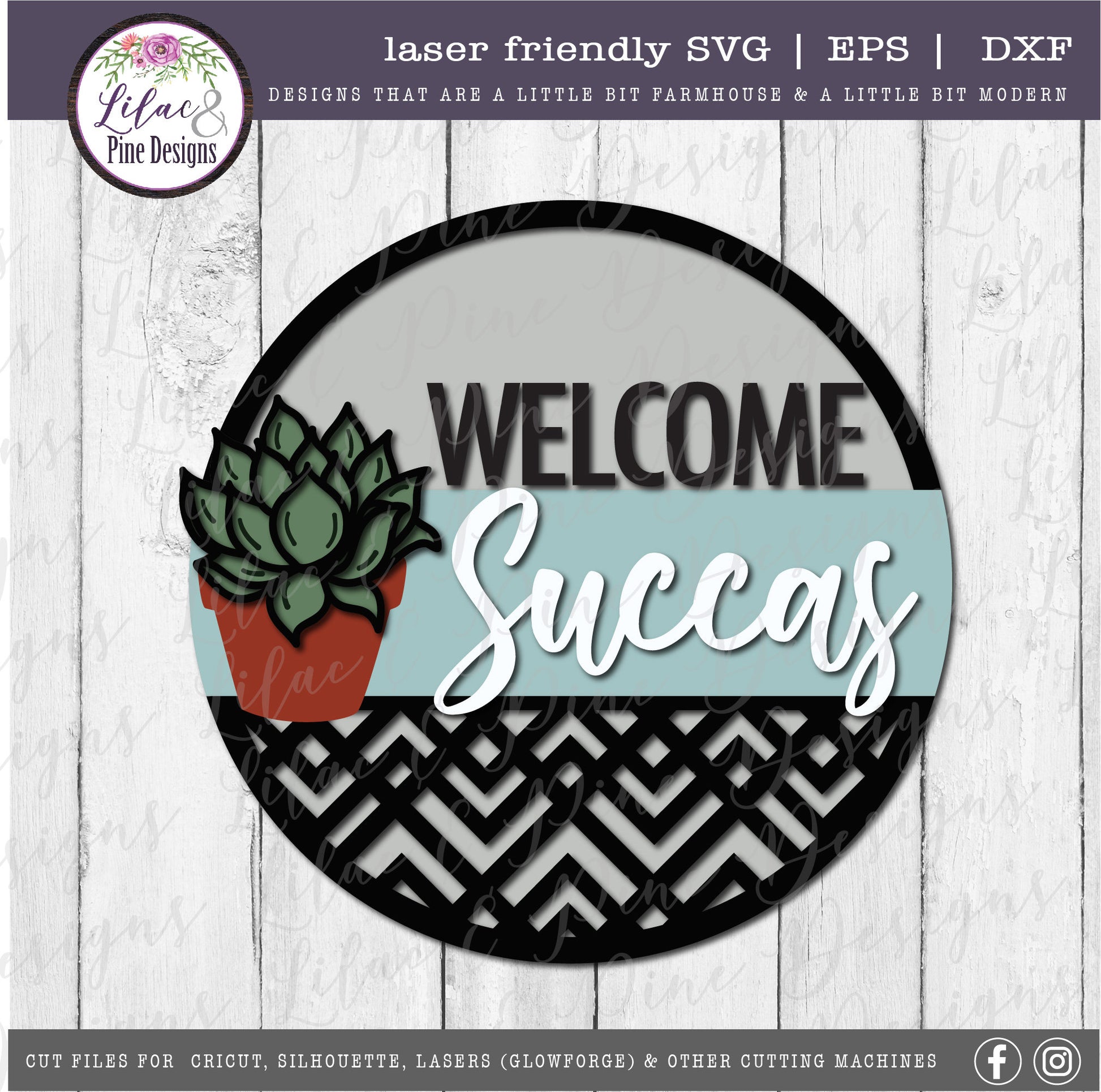 succulent welcome sign Welcome Succas sign, Welcome sign SVG, boho door decor SVG, succulent SVG, plant lover gift, porch sign svg, Glowforge Svg, laser cut file
