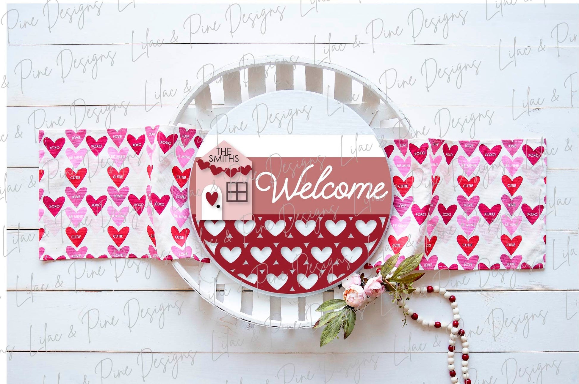 Love Shack door round SVG, Valentine Welcome sign SVG, personalized Valentine round sign, Valentine decor, Glowforge Svg, laser cut file