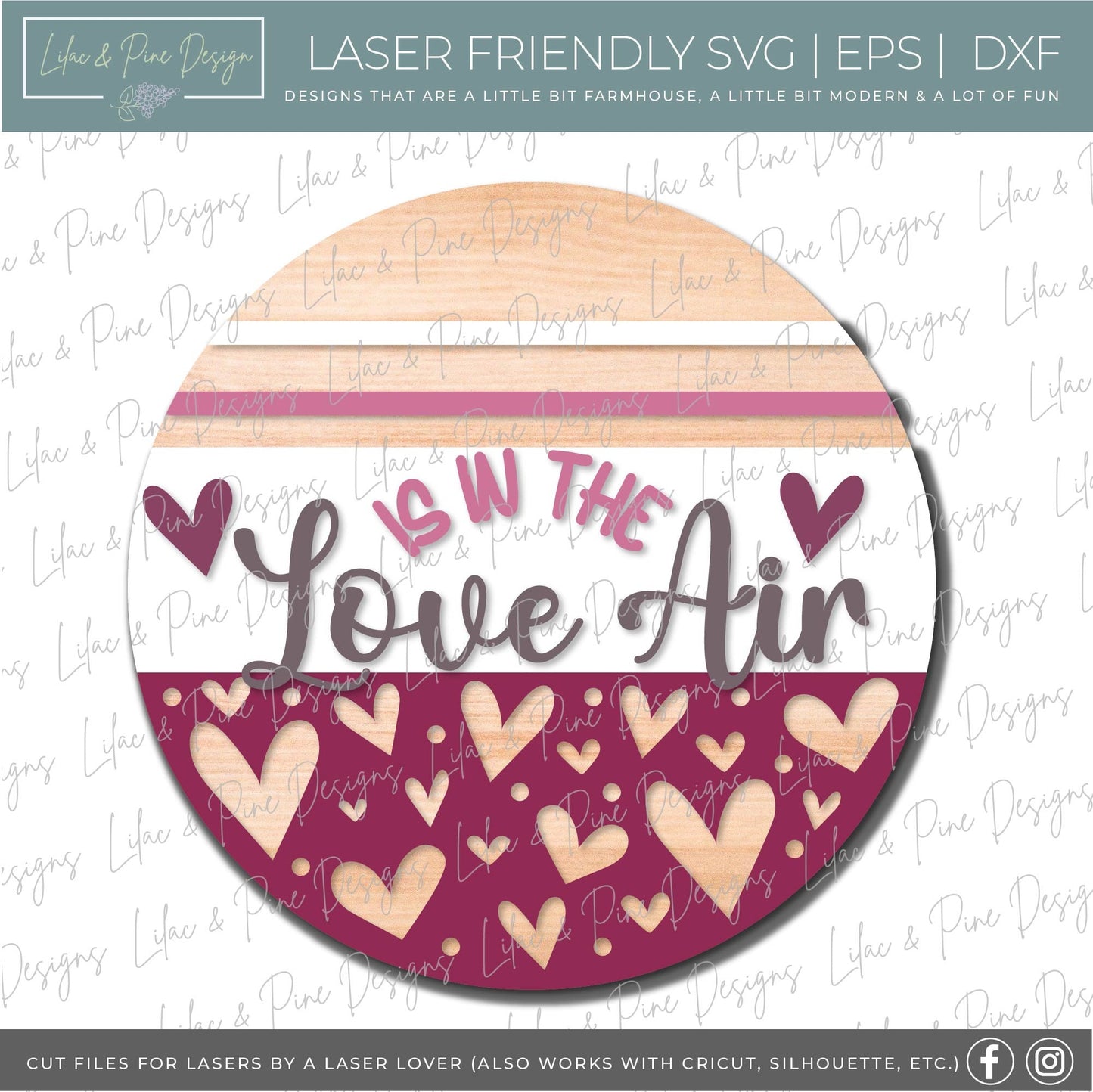 Valentines door hanger bundle, Valentines Day sign bundle SVG, Valentines laser file, hearts SVG, Glowforge files, laser cut file