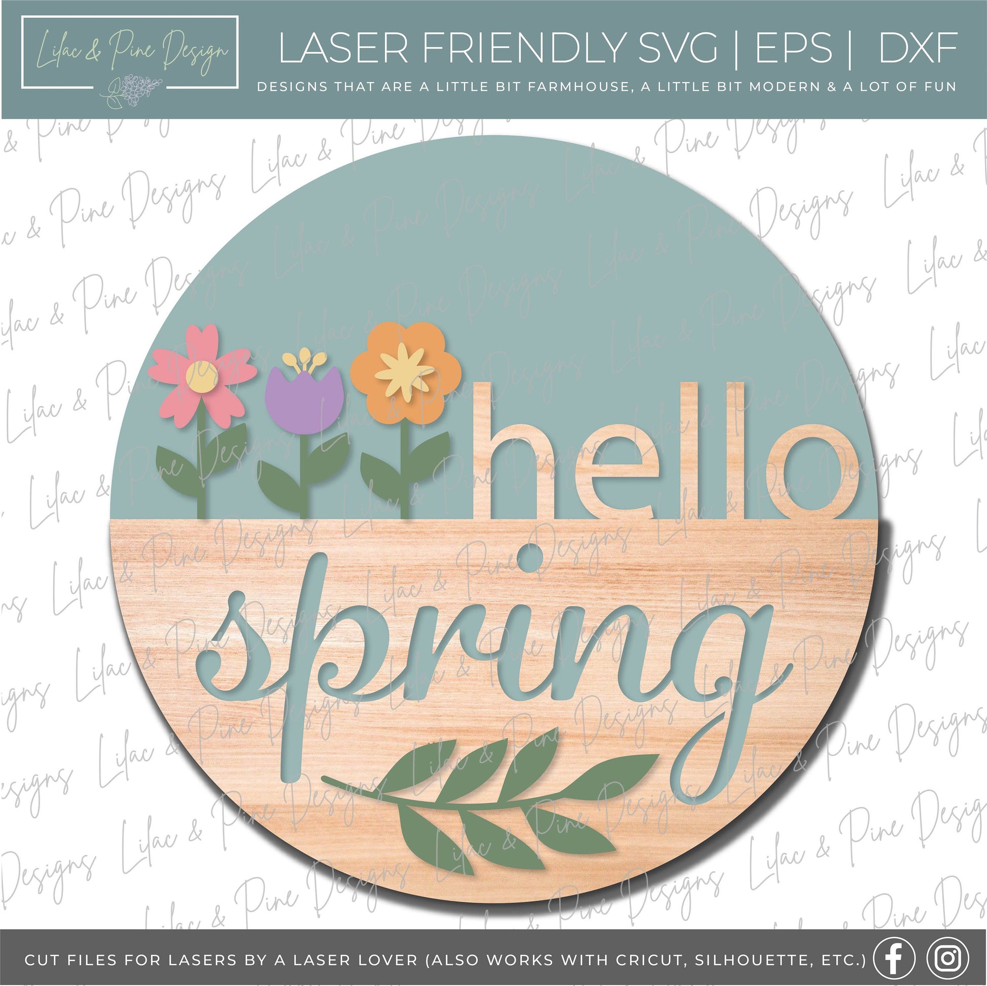Spring welcome sign bundle, Easter door hanger SVG bundle, tulip SVG, lily svg, bunny svg, cross SVG, Glowforge files, laser cut file