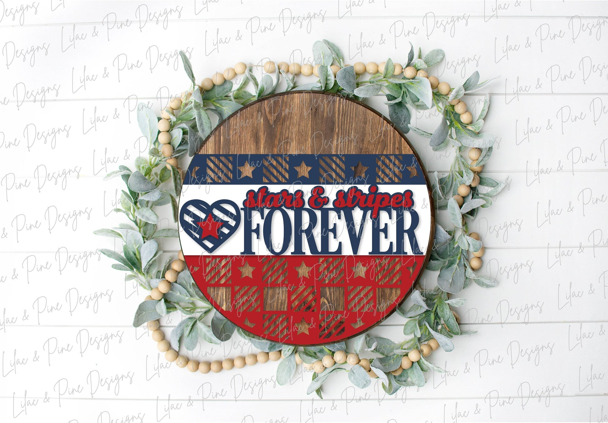 Stars and Stripes Forever Patriotic SVG Cut File