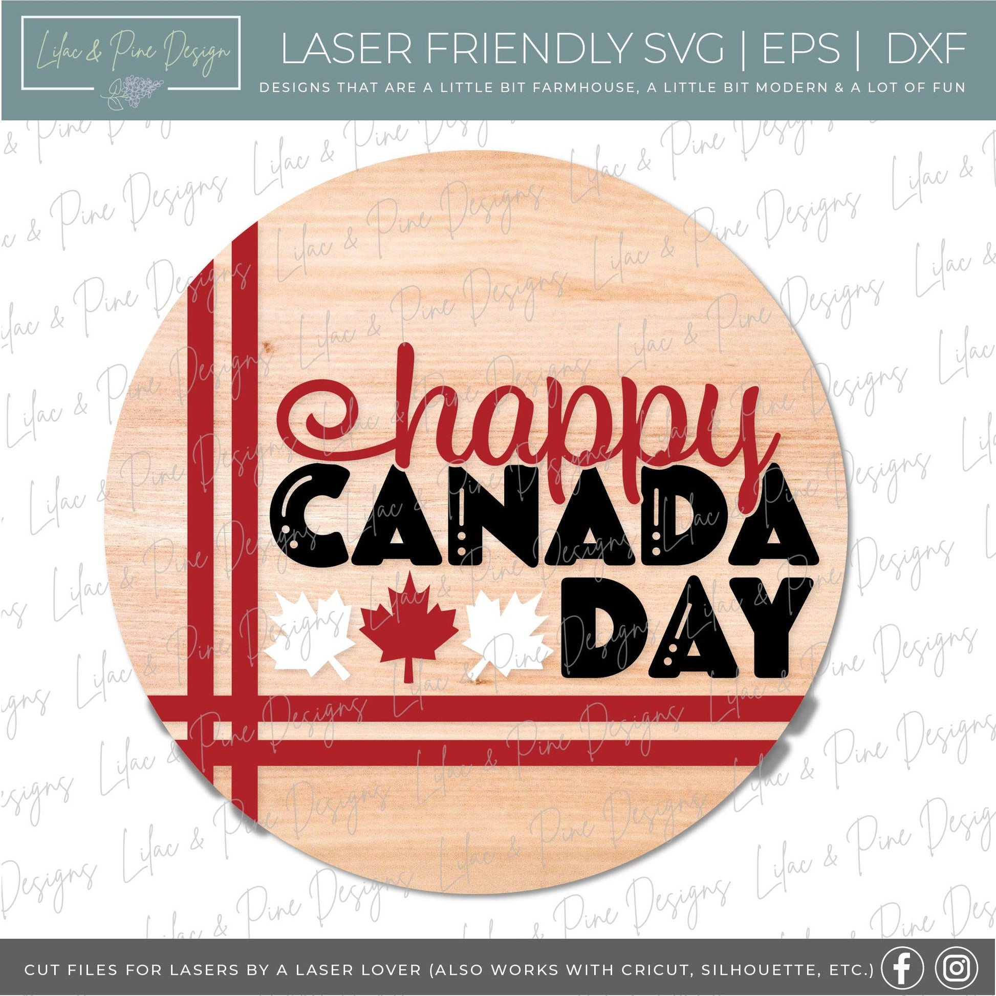 Canadian Welcome door hanger bundle, Canada Day porch decor SVG, Canada Day sign bundle SVG, True North SVG, Glowforge files, laser cut file