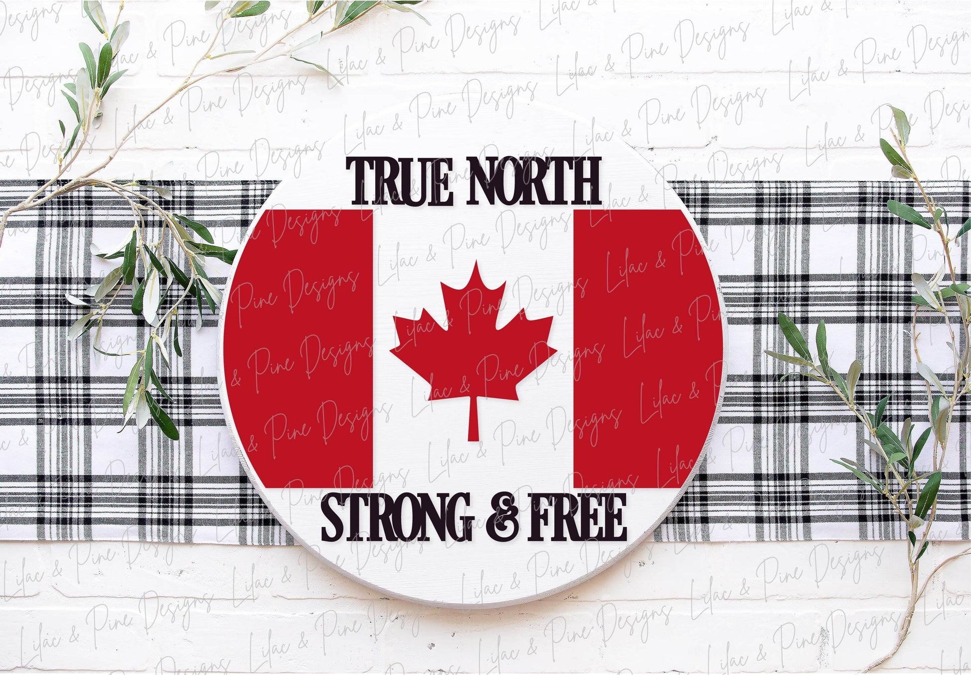 Canada Welcome sign SVG, Canada Day door hanger SVG, True North svg, porch sign svg, Canada flag svg, Glowforge SVG file, laser cut file