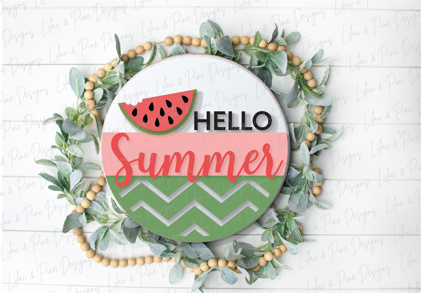 Hello Summer Watermelon sign, summer door decor SVG, watermelon SVG, summer porch sign svg, Cricut SVG, Glowforge Svg, laser cut file