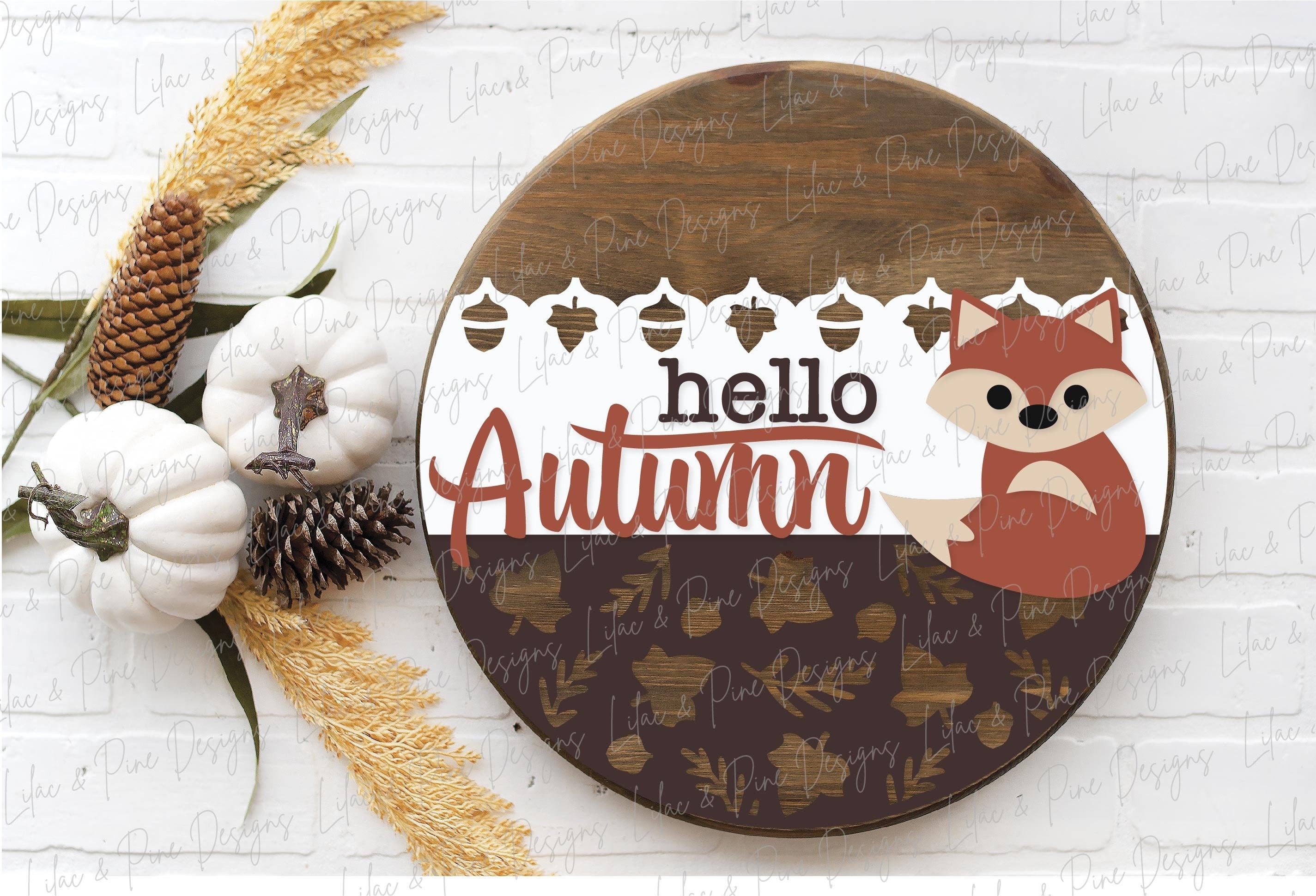 Hello Fall Door Hanger | cheapest Door Decor, fall Door Hanger | Front Porch Sign | Front Door Decorations | Round Door Hanger | Door Sign