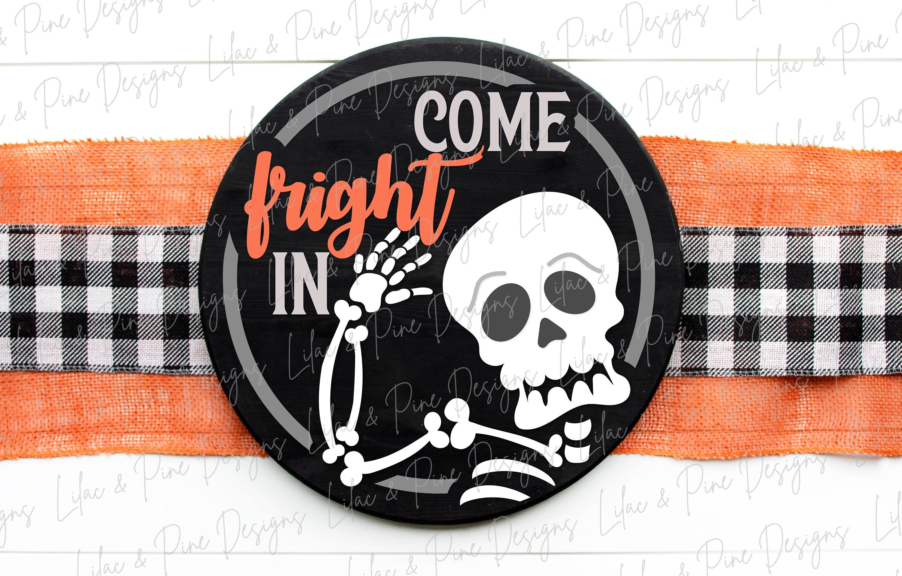 hanger　SVG,　In　Lilac　Skeleton　Pine　SVG,　door　SVG,　Fright　Skel　and　Design　Halloween　Come　sign　–