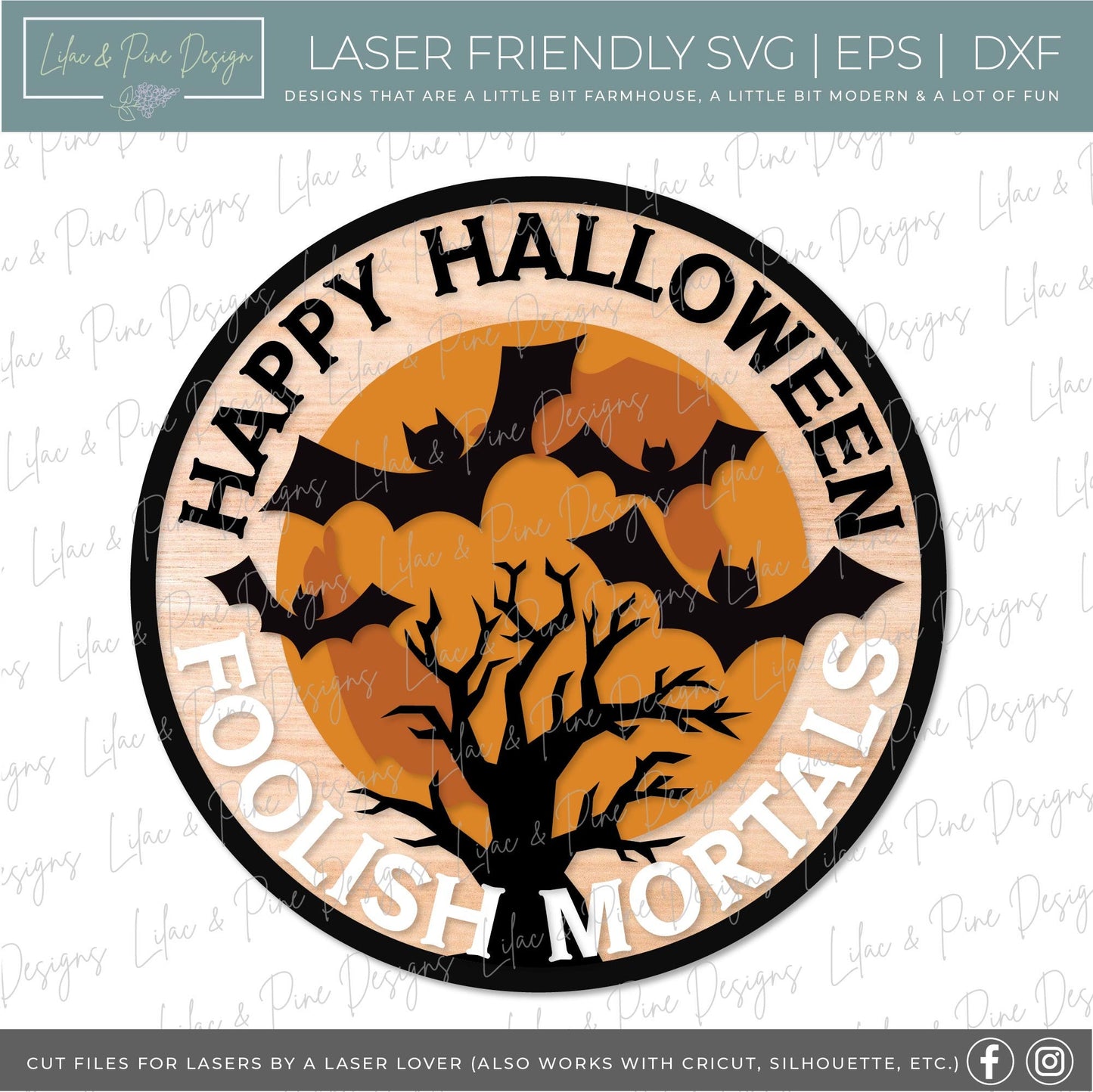 Halloween welcome sign bundle, Halloween door hanger SVG, spooky sign SVG, enter if you dare svg, ghost svg, Glowforge SVG, laser cut file