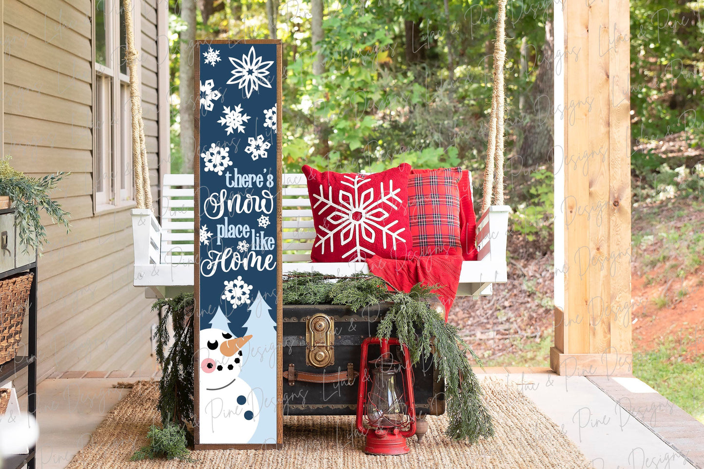 Snowman welcome sign SVG, Christmas porch sign, Winter welcome sign svg, Winter porch decor, vertical sign, Glowforge SVG, laser cut file