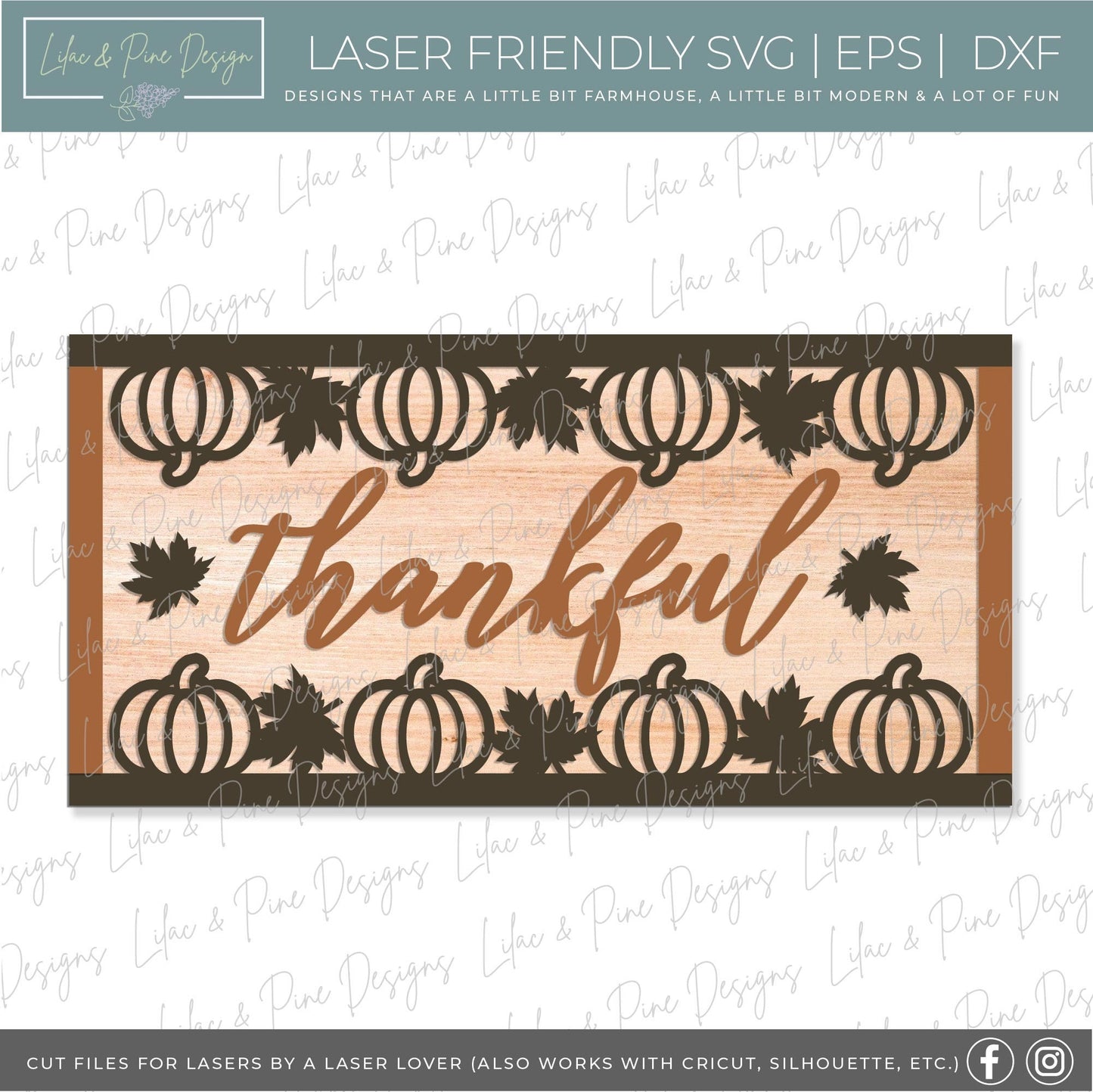 Fall sign bundle SVG, Autumn sign bundle, Thanksgiving SVG, Thankful svg, give thanks svg, fall decor, Glowforge SVG, laser cut file