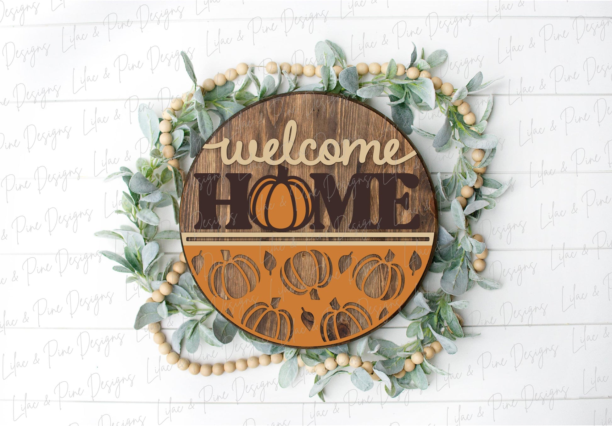 Welcome home pumpkin sign, fall door hanger SVG, fall welcome sign, fall porch decor, pumpkin home sign, Glowforge SVG, laser cut file