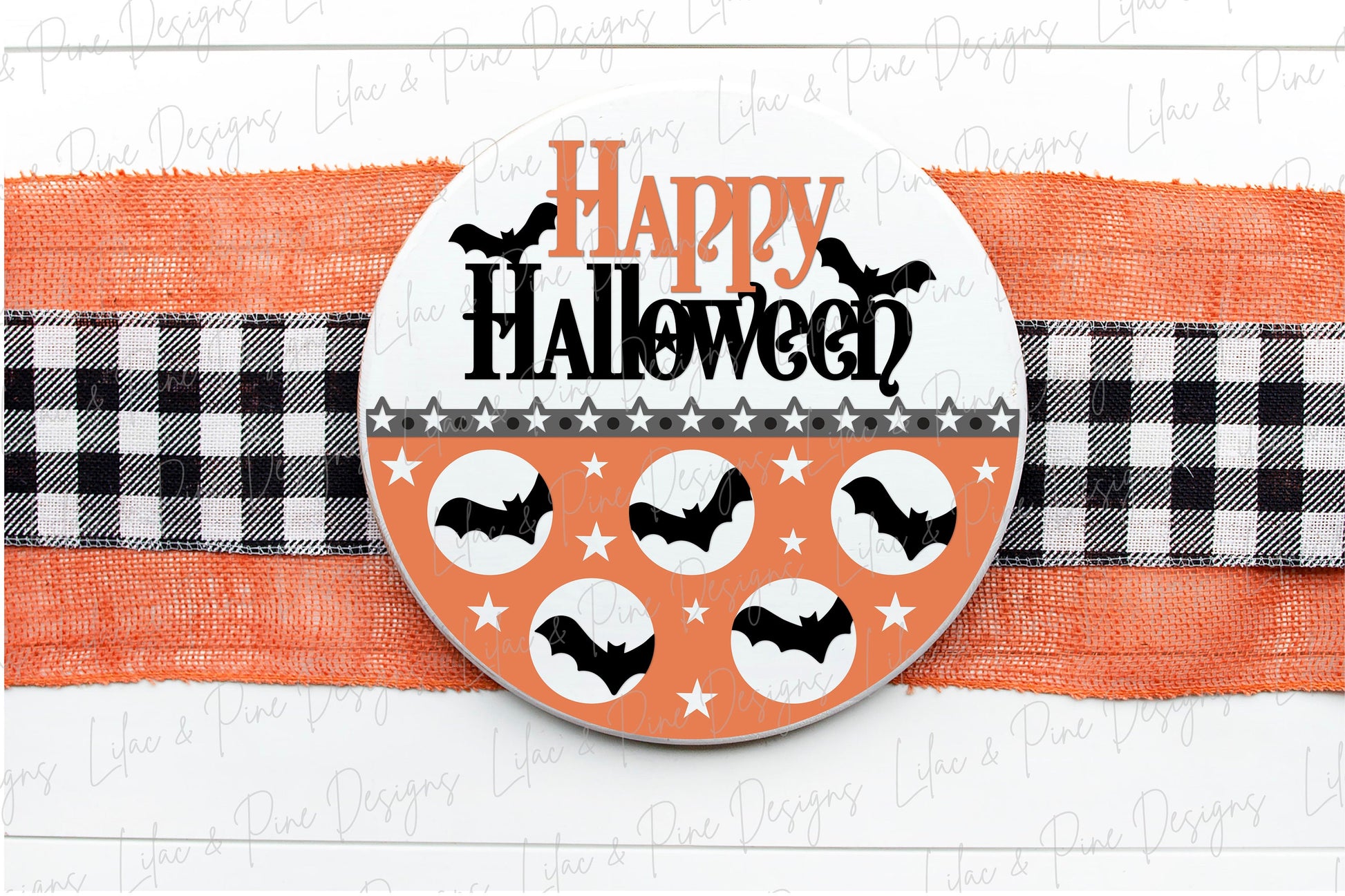 Halloween bat sign, Happy Halloween door hanger SVG, bat welcome sign SVG, Halloween decor, full moon svg, Glowforge Svg, laser cut file