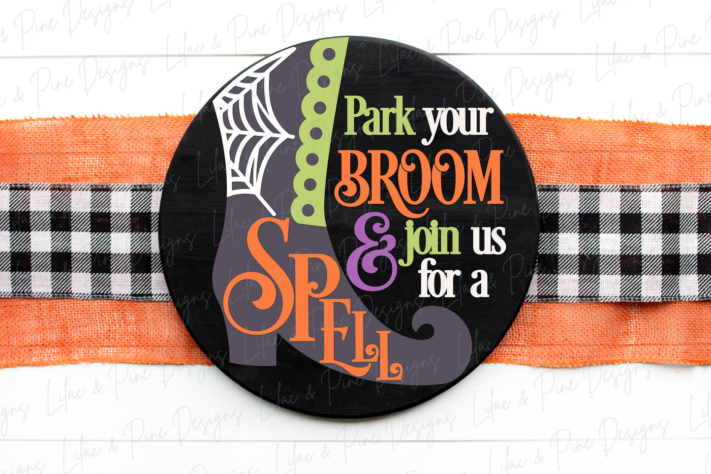 Halloween sign, Witch door hanger SVG, Witch boot welcome sign, Halloween decor, Come in for a Spell SVG, Glowforge Svg, laser cut file