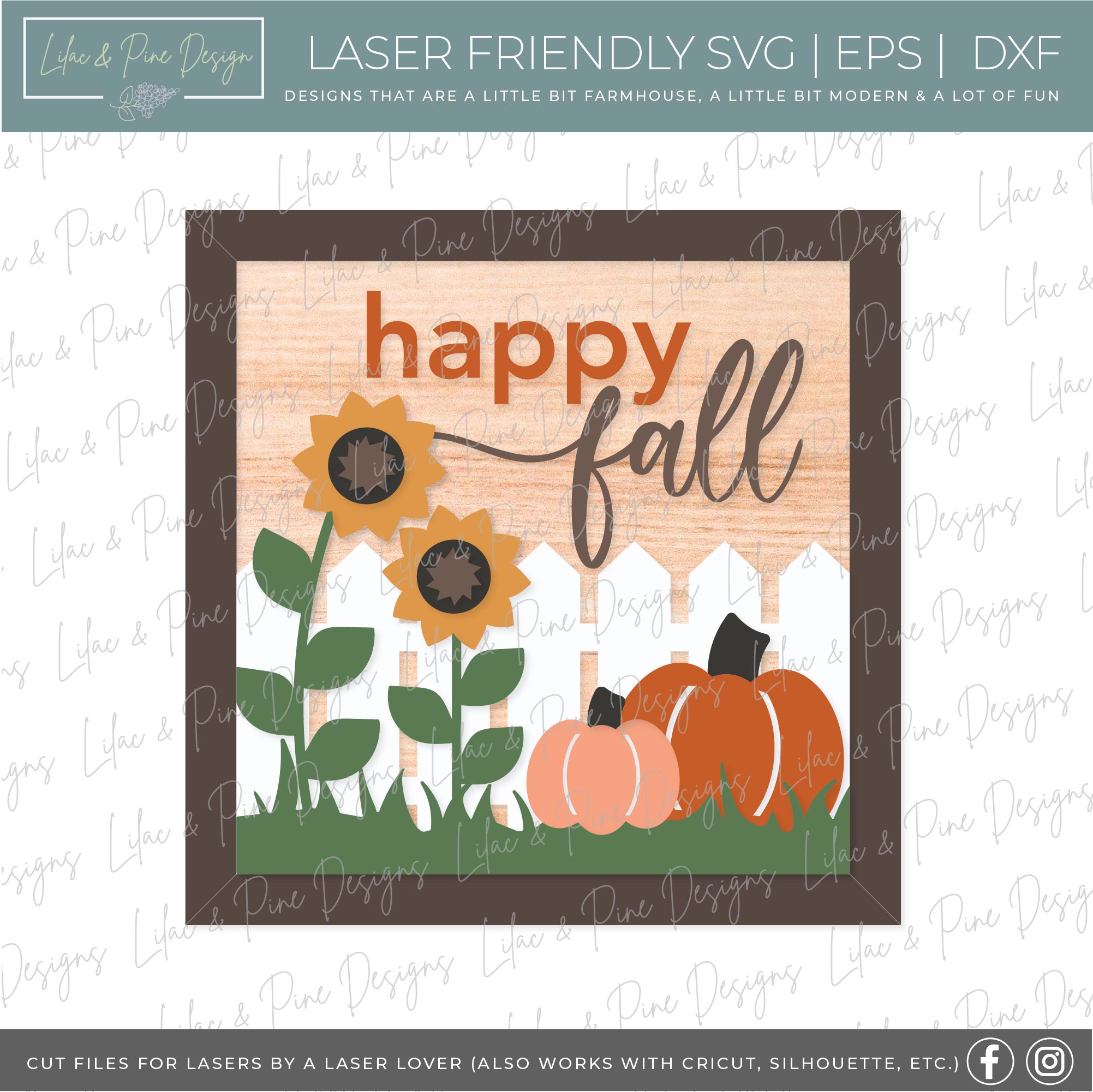 Fall Square and Rectangle Sign Bundle - Volume 3, 19 FILES - Fall SVG ...